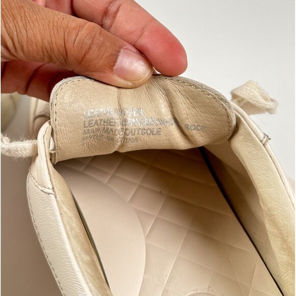 Birdies Womens Shoes Beige The Cardinal Seashell Leather Casual Sneakers US 9 - Picture 5 of 10